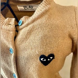 COMME LES GARÇONS beige cardigan